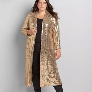 Layne Bryant gold sequence duster